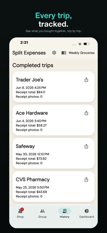 Split Shopping Expenses Screenshot 3 of 5
