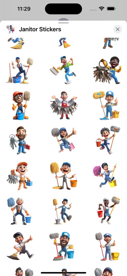 Janitor Stickers