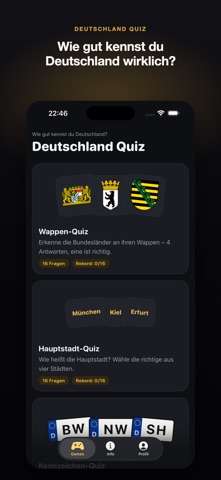 Deutschland Quiz iPhone screenshot