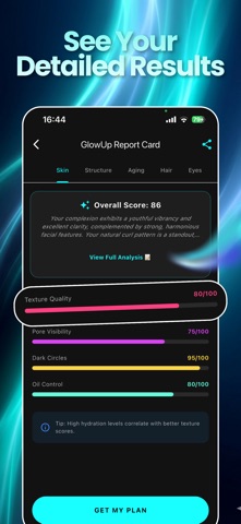 GlowUp AI - Face Yoga iPhone screenshot