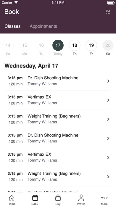 Emmanuel Fitness Center Screenshot