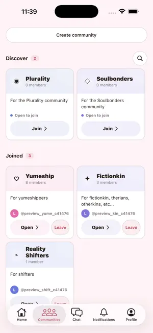 KinChat: Your Communities screenshot 2