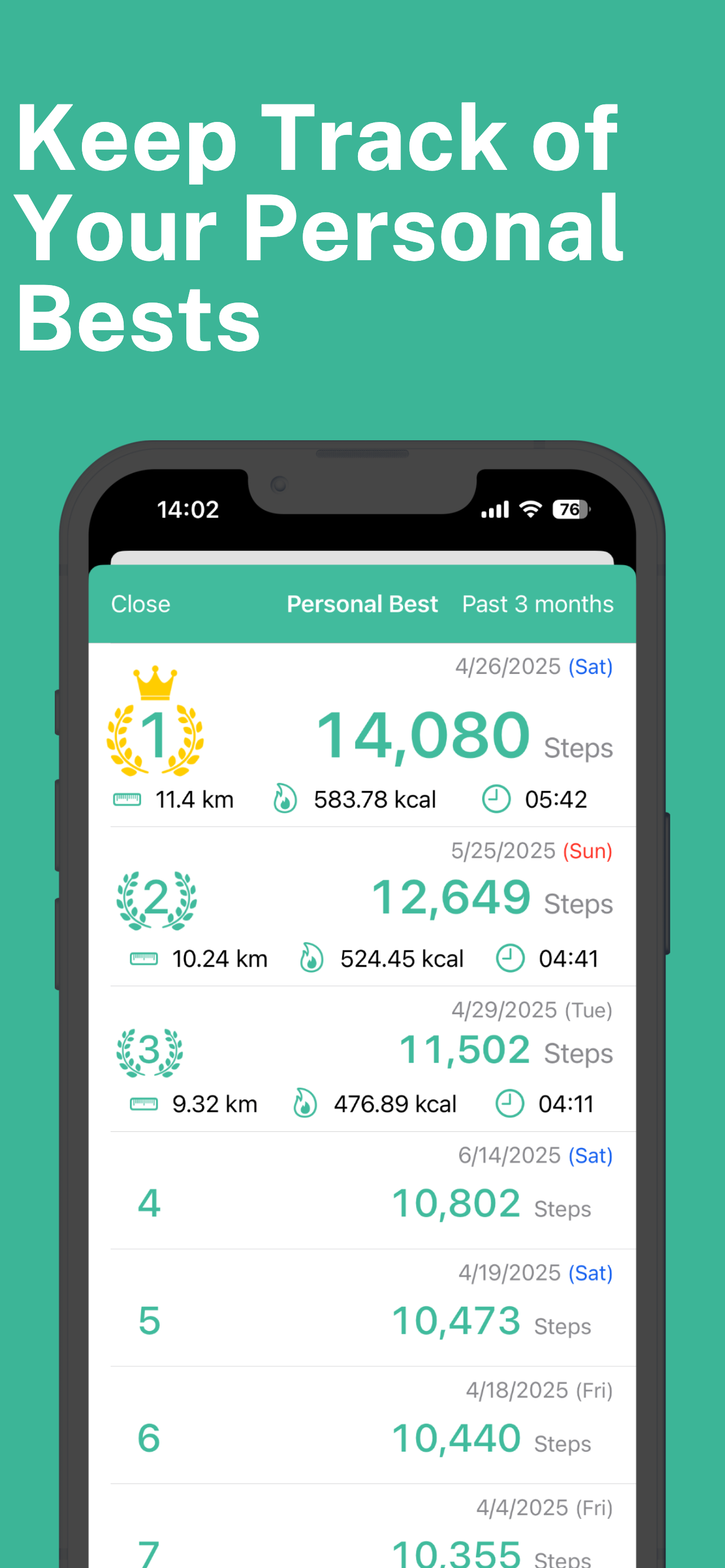 Step Counter Maipo - Pedometer screenshot 5