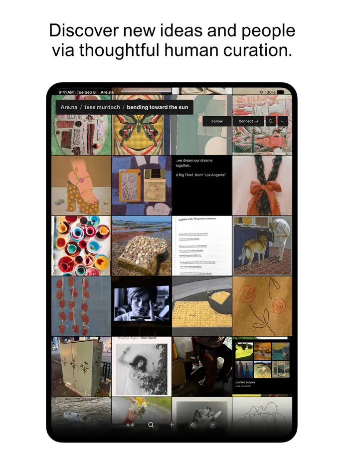 Are.na iPad screenshot 6