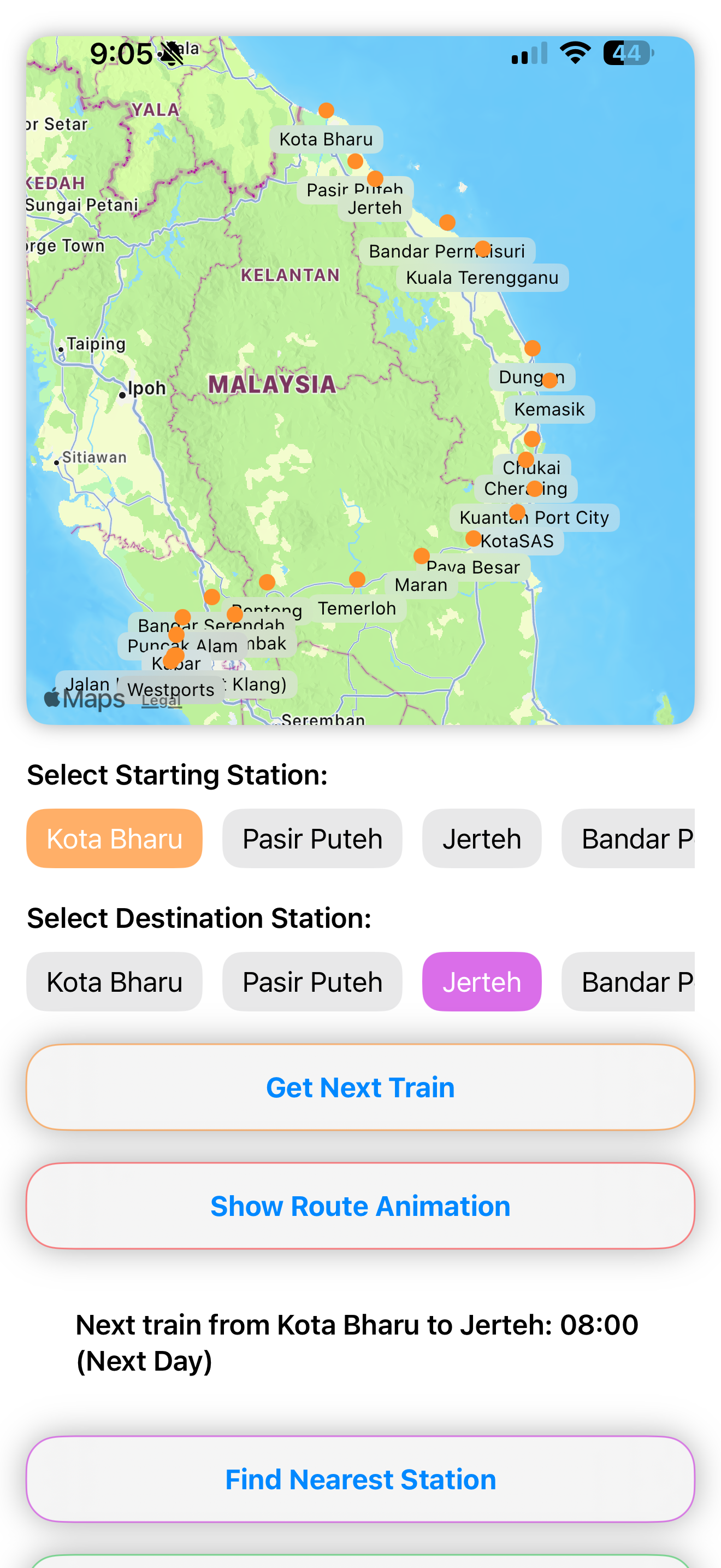 EGK ECRL Map