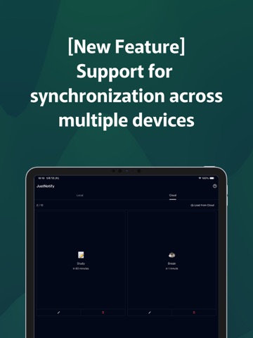 JustNotify - Notification App iPad screenshot