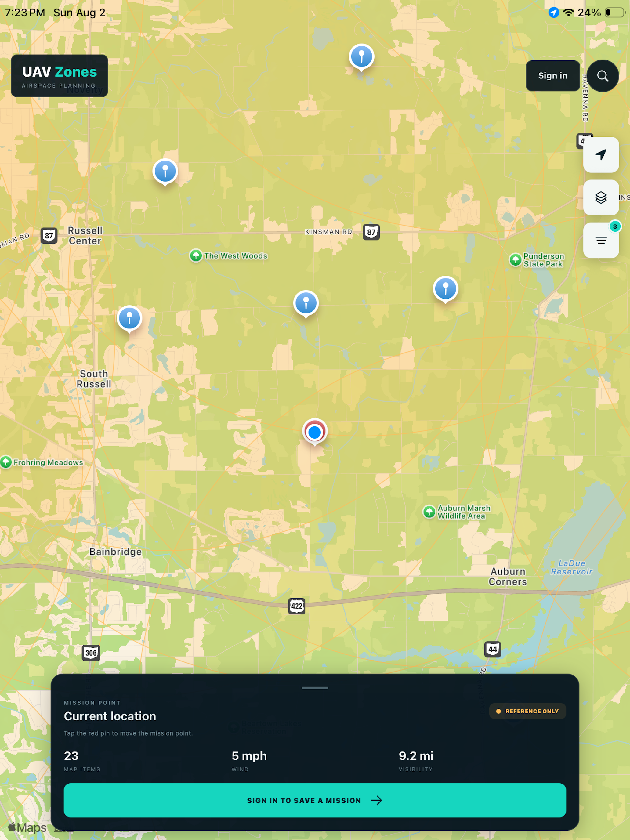 UAV Zones - Drone no fly zone screenshot 7