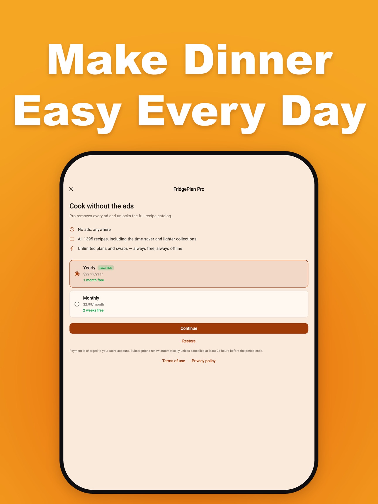 Screenshot 10 of FridgePlan: Weekly Meal Plan
