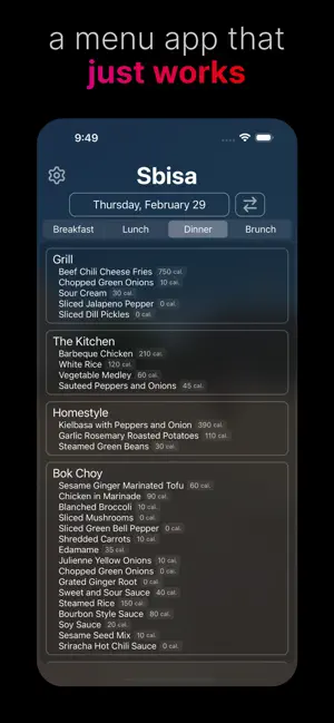Magical Menu screenshot 1