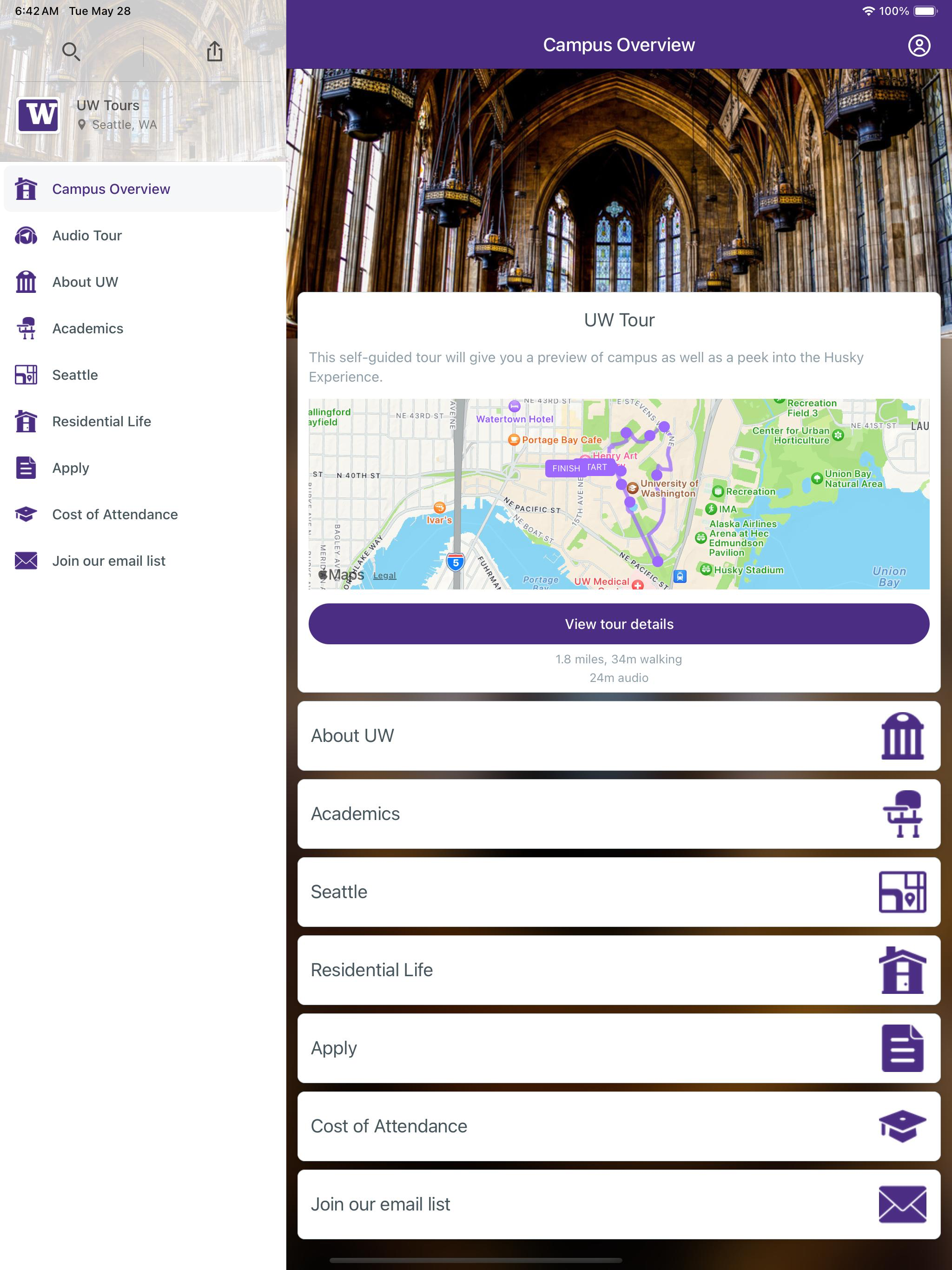 University of Washington Tours