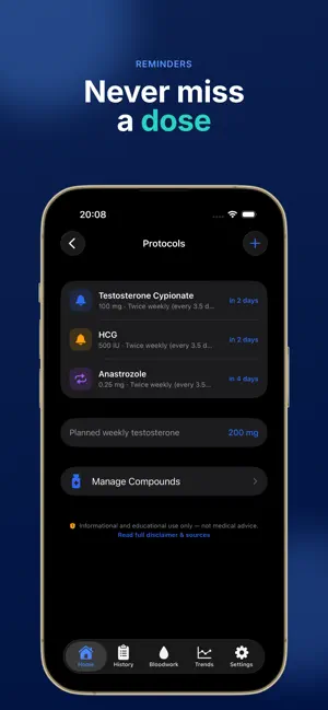 TRT Tracker: Log Testosterone screenshot 4