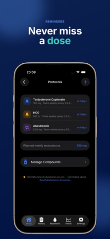 TRT Tracker: Log Testosterone Screenshot 4 of 10