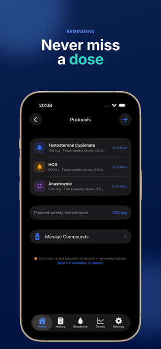 TRT Tracker: Log Testosterone Screenshot 4 of 10