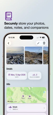 Cairns: UK Hill Bagging Map screenshot