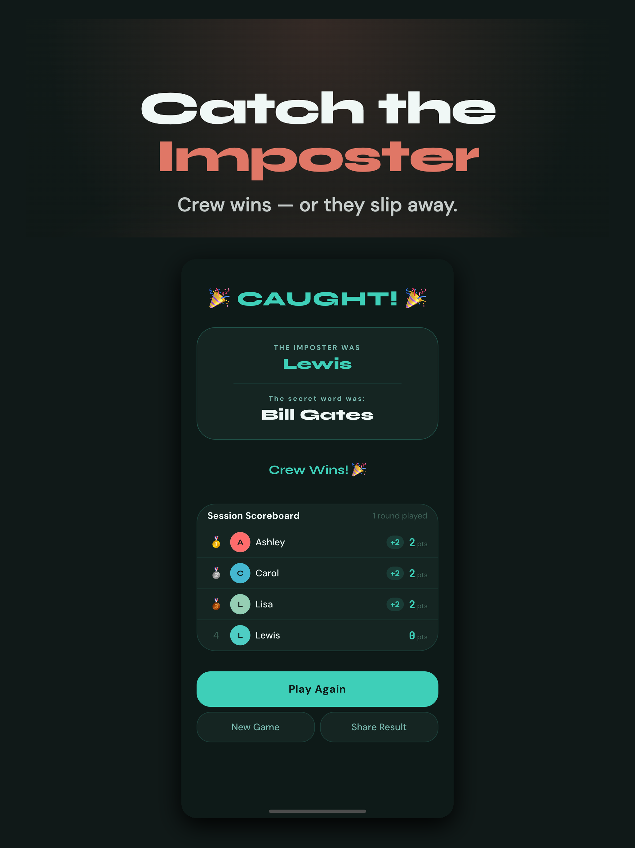 Who's Imposter? Party Games
