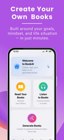 Book AI: Make Your Own Book iPhone screenshot