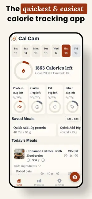Cal Cam - AI Calorie Tracker screenshot 3