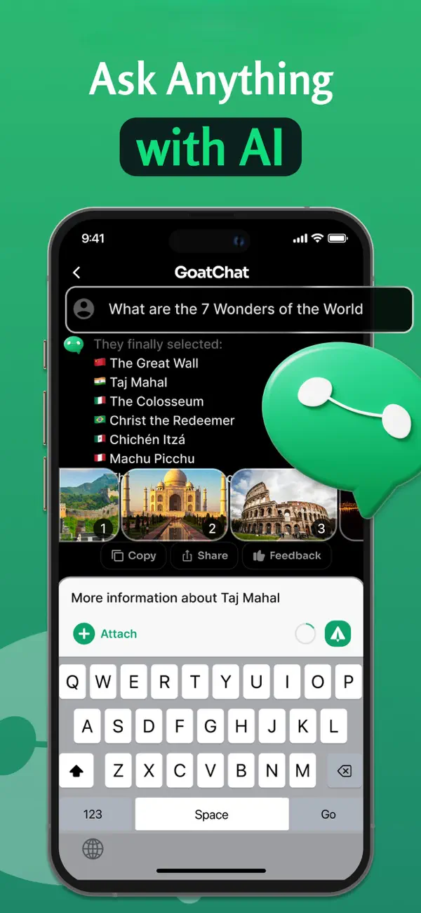 Screenshot #1 pour GoatChat - AI Chat & Chatbot