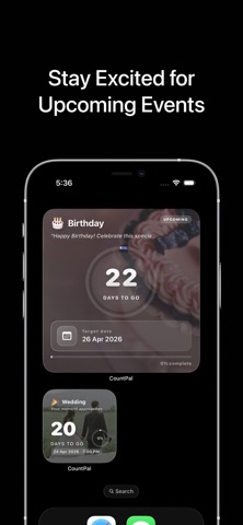 Countdown Widgets: CountPal screenshot