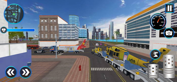 Cargo Plane Truck Transport