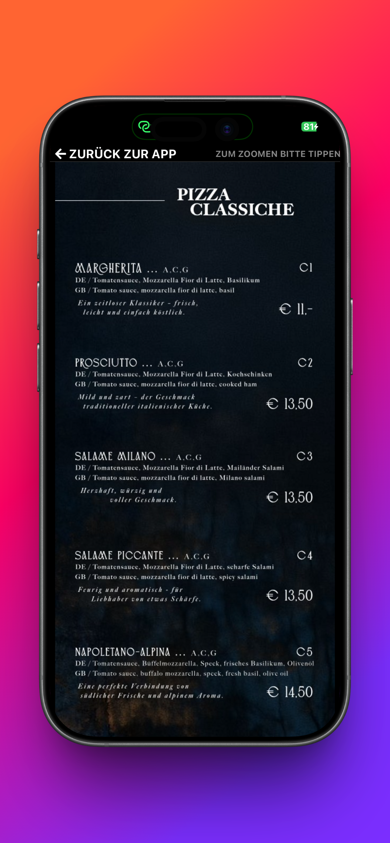 Cafe Pizzeria La Croccante screenshot 8