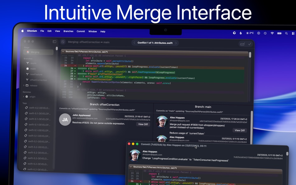 #3. Gitonium Git Client (macOS) Oleh: Allsidium AS