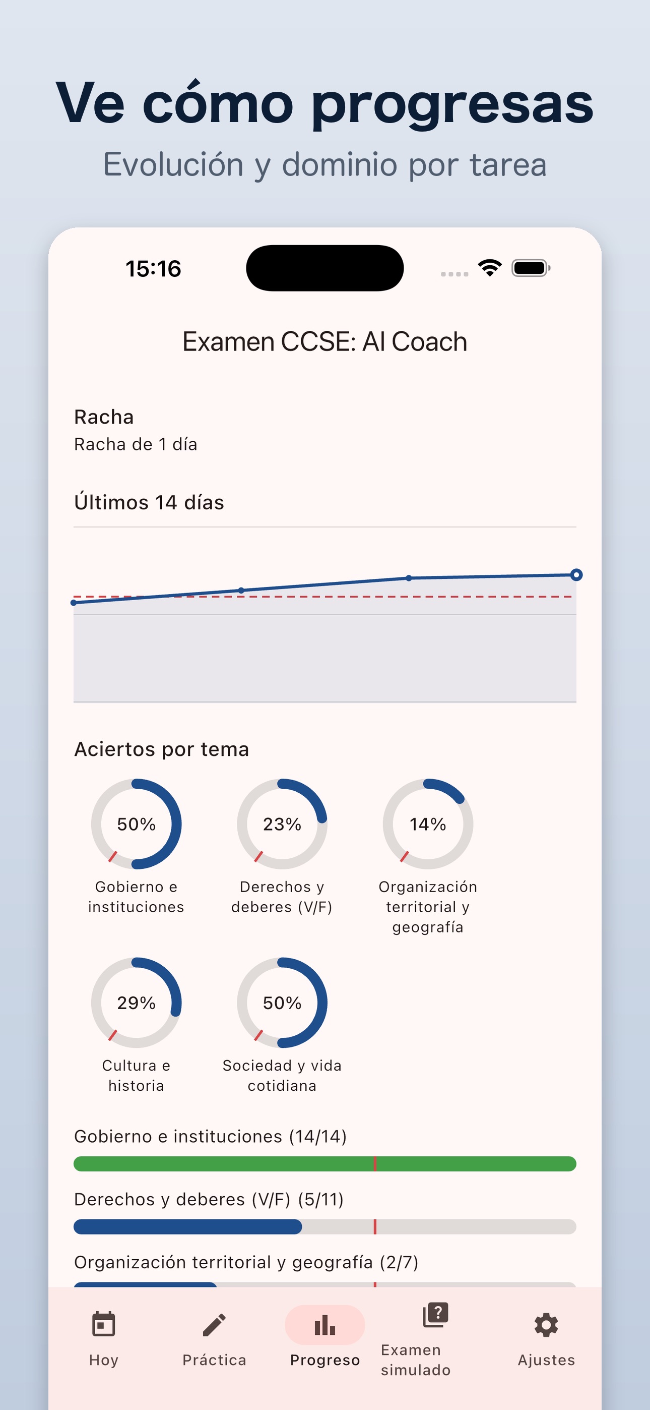Screenshot 3 of Examen CCSE: AI Coach