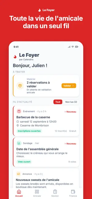 Le Foyer - Gestion amicale screenshot 1
