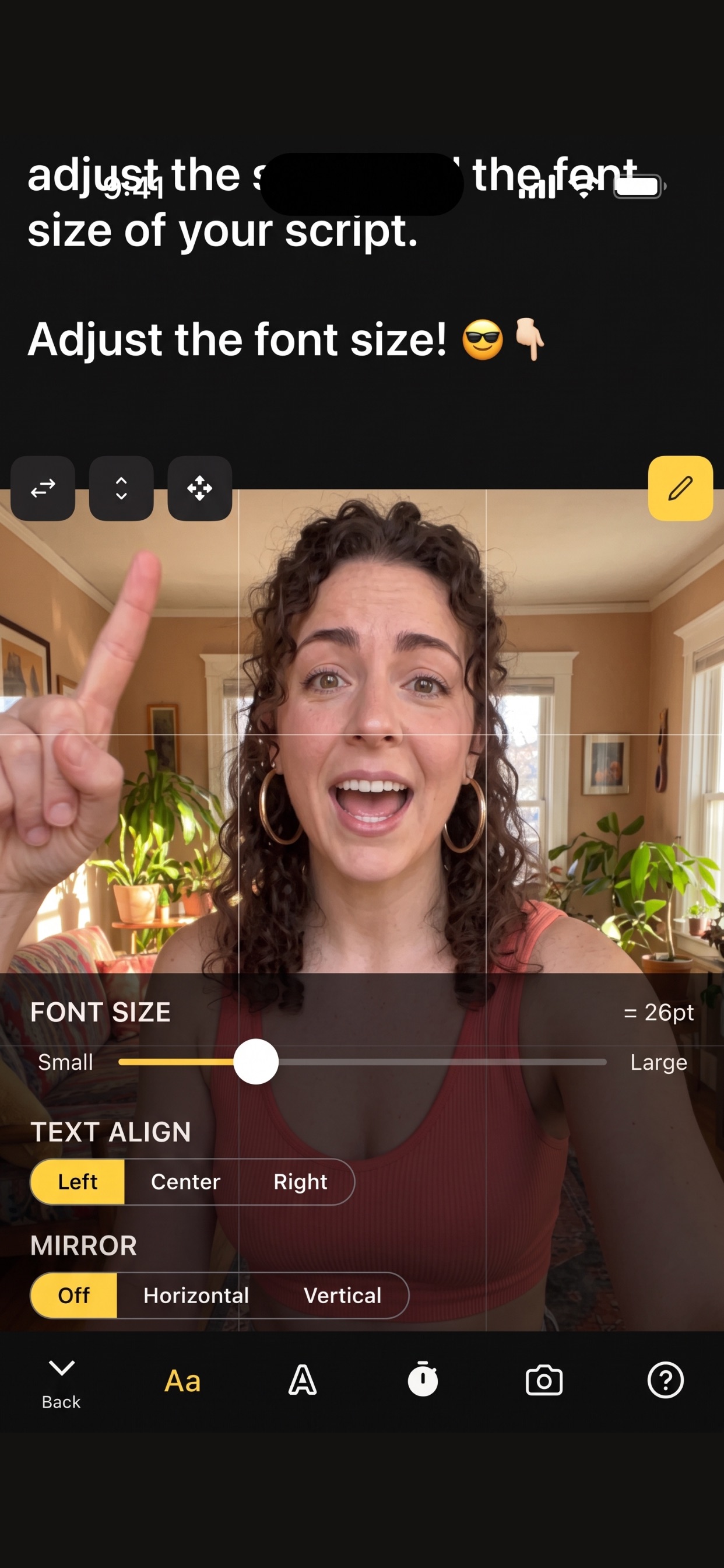 Screenshot 4 of Teleprompter from Lemonsqueeze