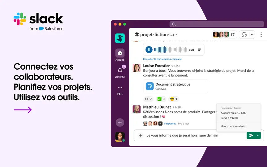 Capture d'écran de Slack For Desktop sur iPhone 6