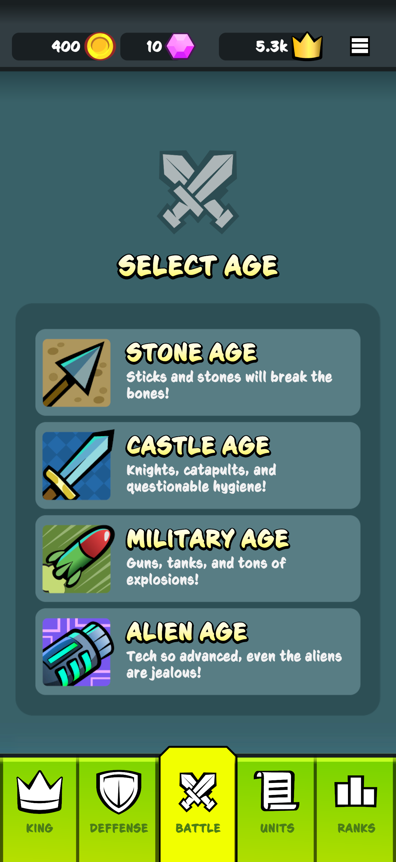 Kings' Age