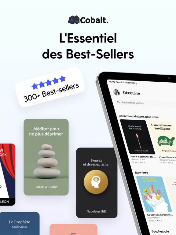 Cobalt : Book Summaries app screenshot
