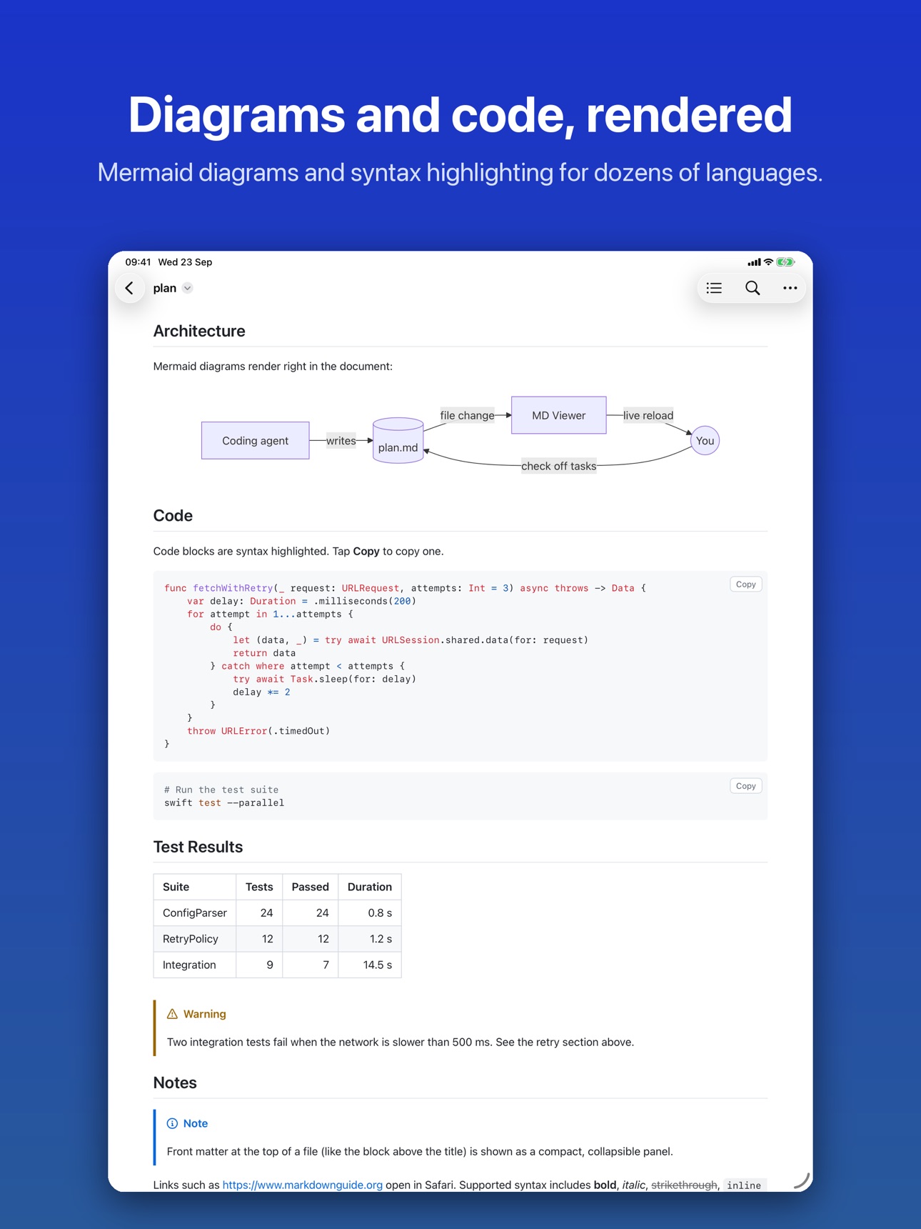 Screenshot 8 of Markdown Viewer for AI Agents