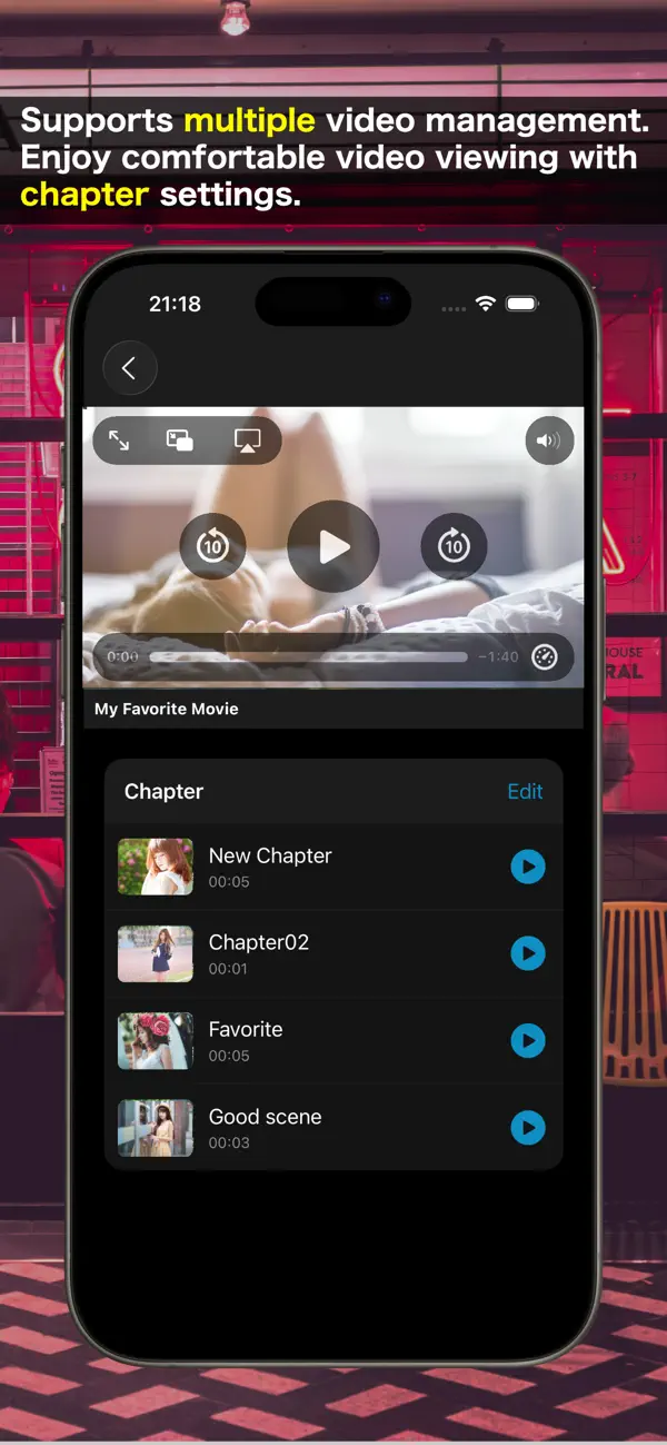 Screenshot #1 pour Video Chapter Player multi