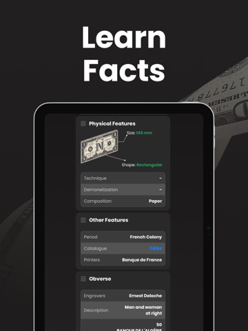 Banknote Identifier: Old Money iPad screenshot