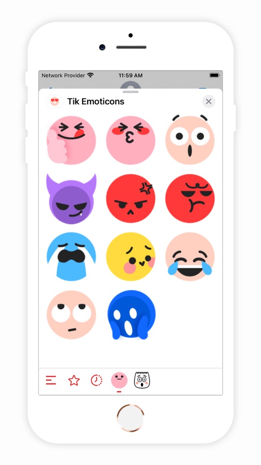 #3. Tik Emoticons (iOS) By: Pratik Dhebariya