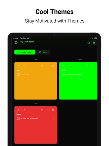 iSocialize Notes: Sticky Notes iPad screenshot