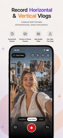 Dual Camera・Front Back iPhone screenshot