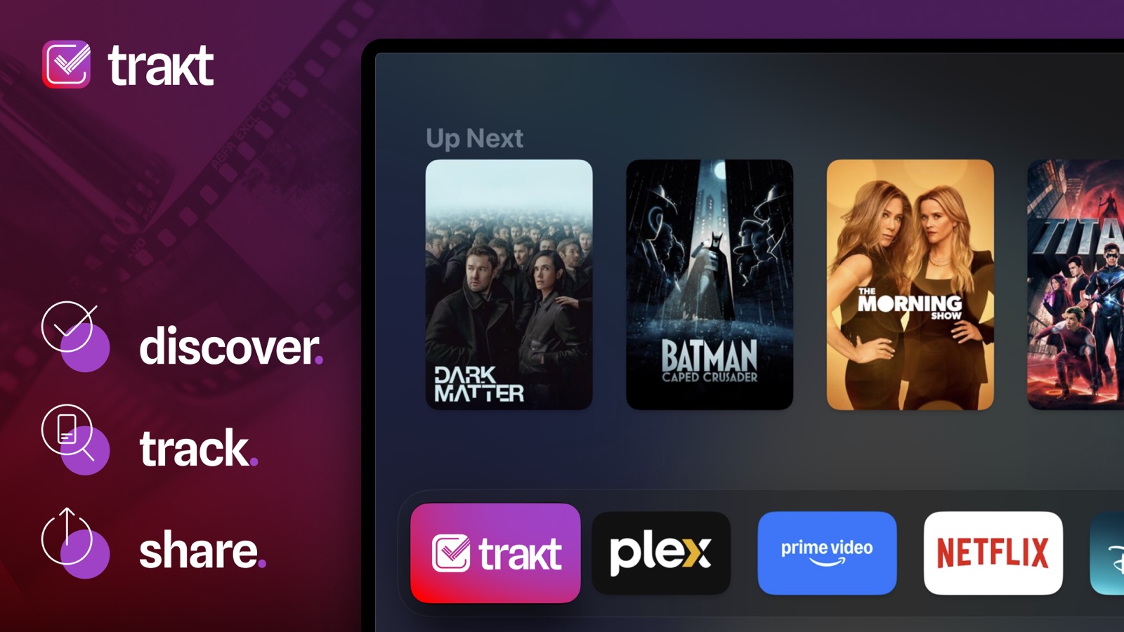 trakt.TV Time To Watch apple_tv screenshot 1