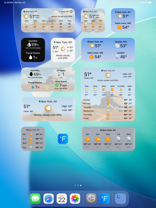 Forecast Bar - Weather + Radar Screenshot