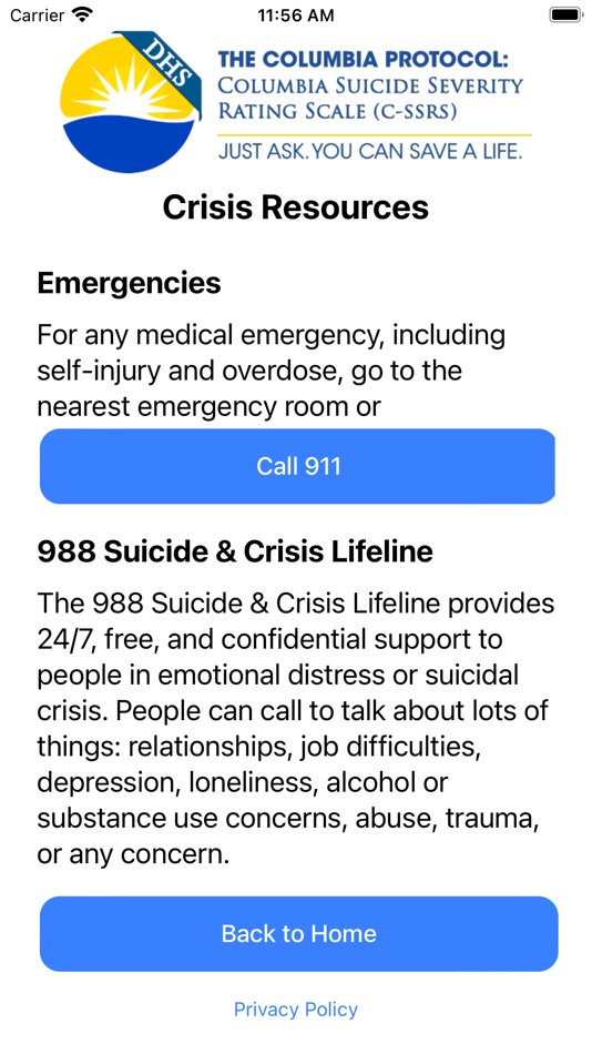 #2. DHS-Columbia Protocol (iOS) 由: PSS Chute Software