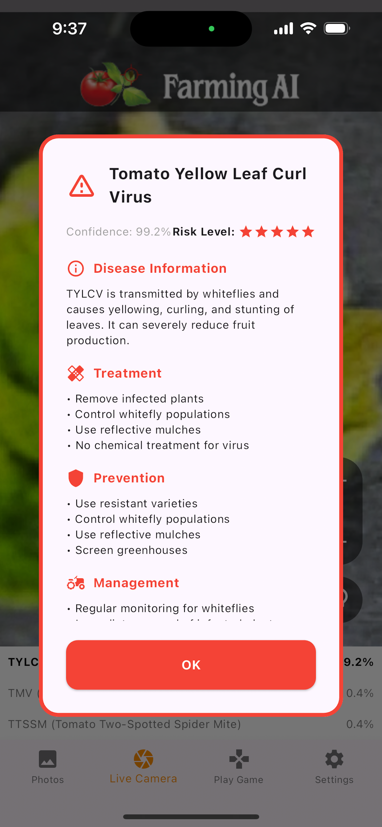 Tomato Disease Diagnosis screenshot 5