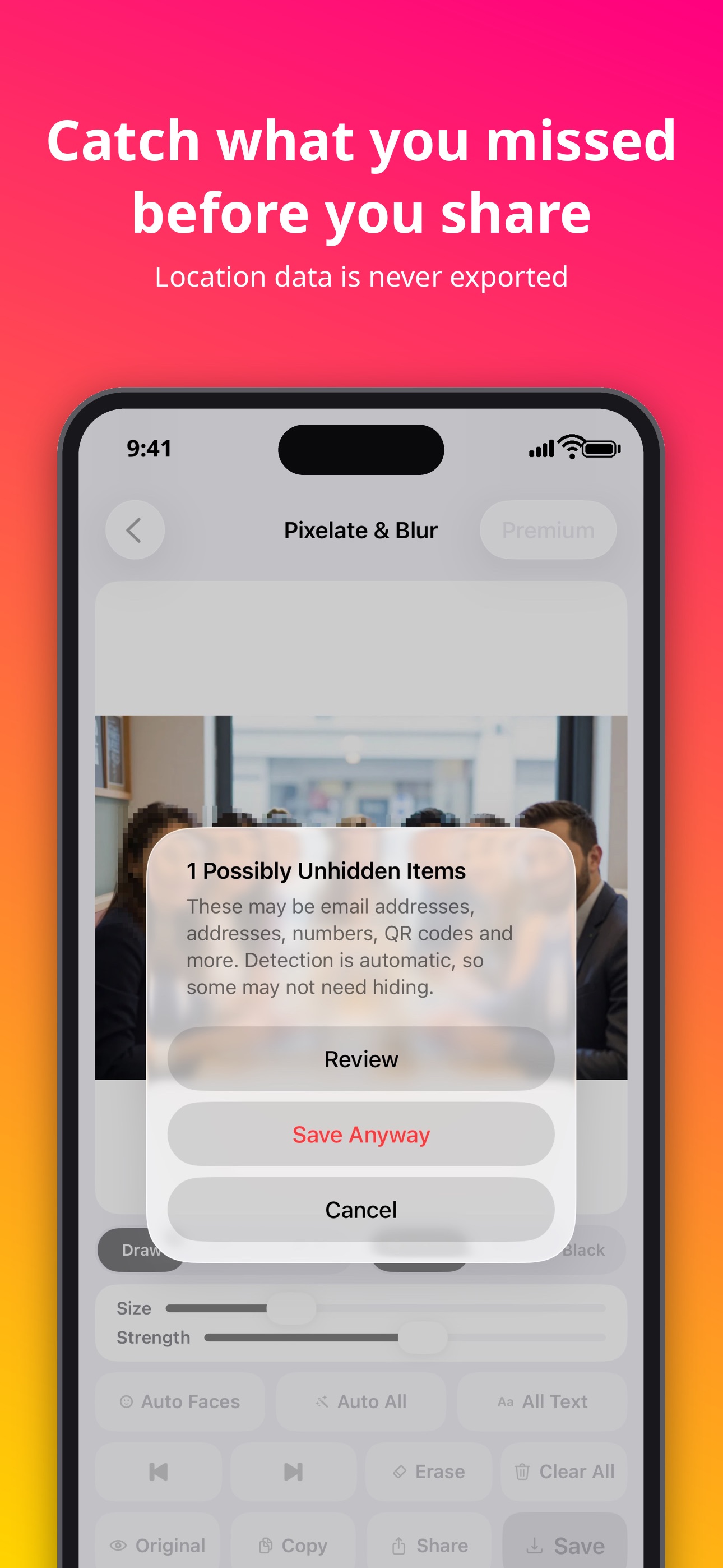 Screenshot 8 of iBlur: Mosaic & Blur Photos