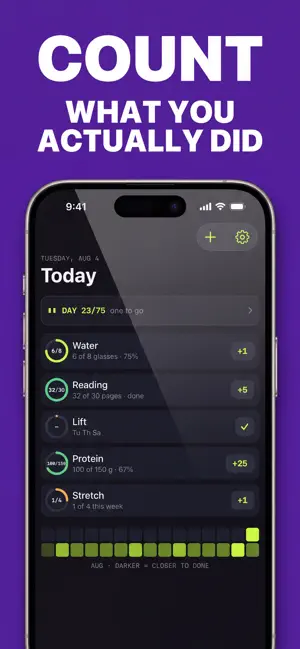 HabitKept: 75 Day Challenge screenshot 4