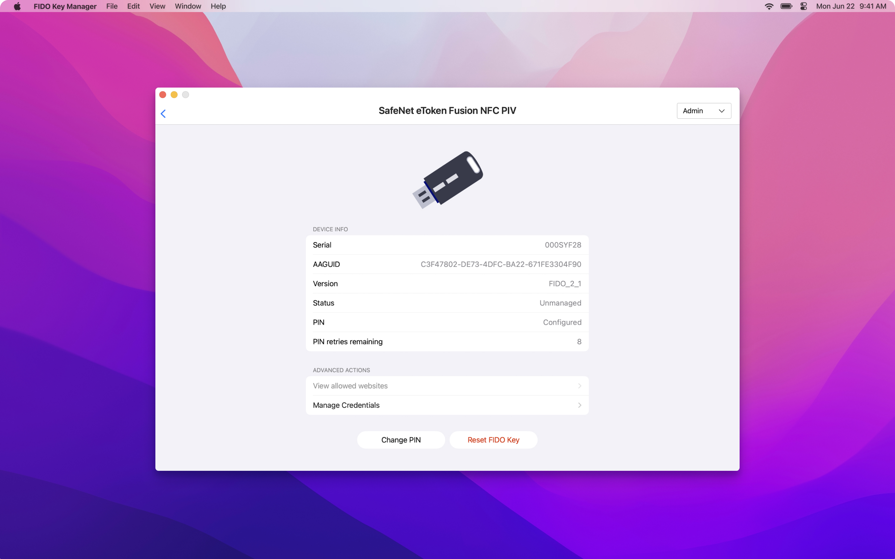 SafeNet FIDO Key Manager