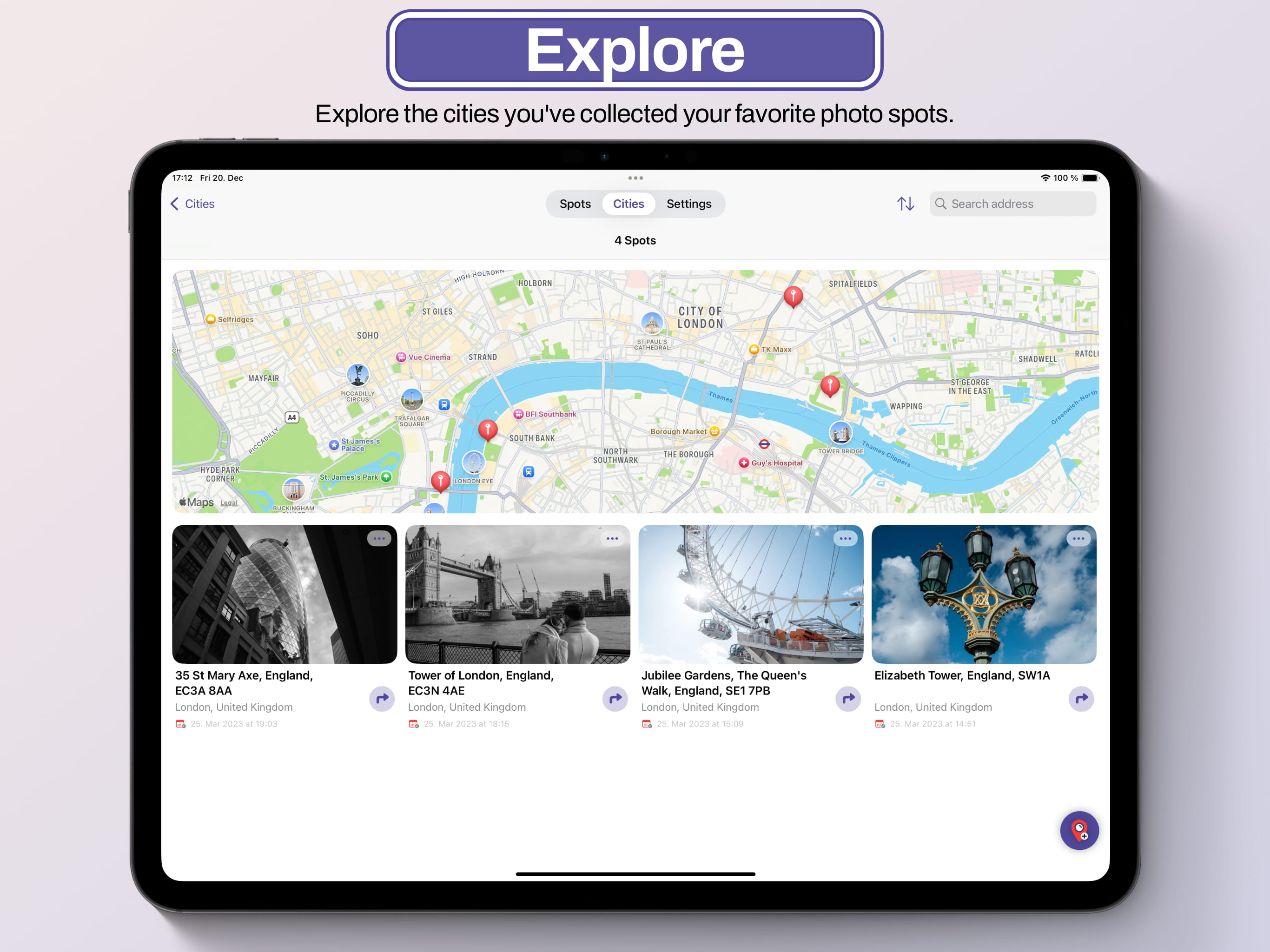 Photo Spots - Collect & Share