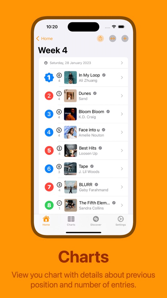 #2. Chart Your Music (iOS) Ved: Rob In der Maur