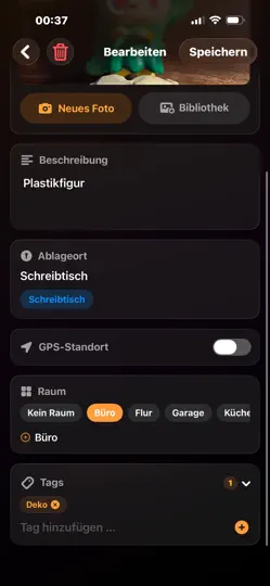 Screenshot von WoLiegtWas auf dem iPhone 4