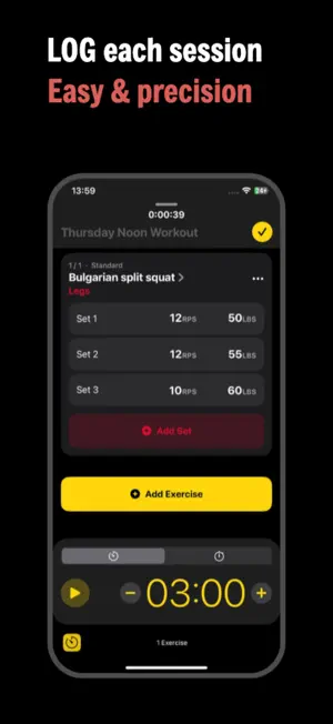 LogFit: Gym & Fitness Planner screenshot 3