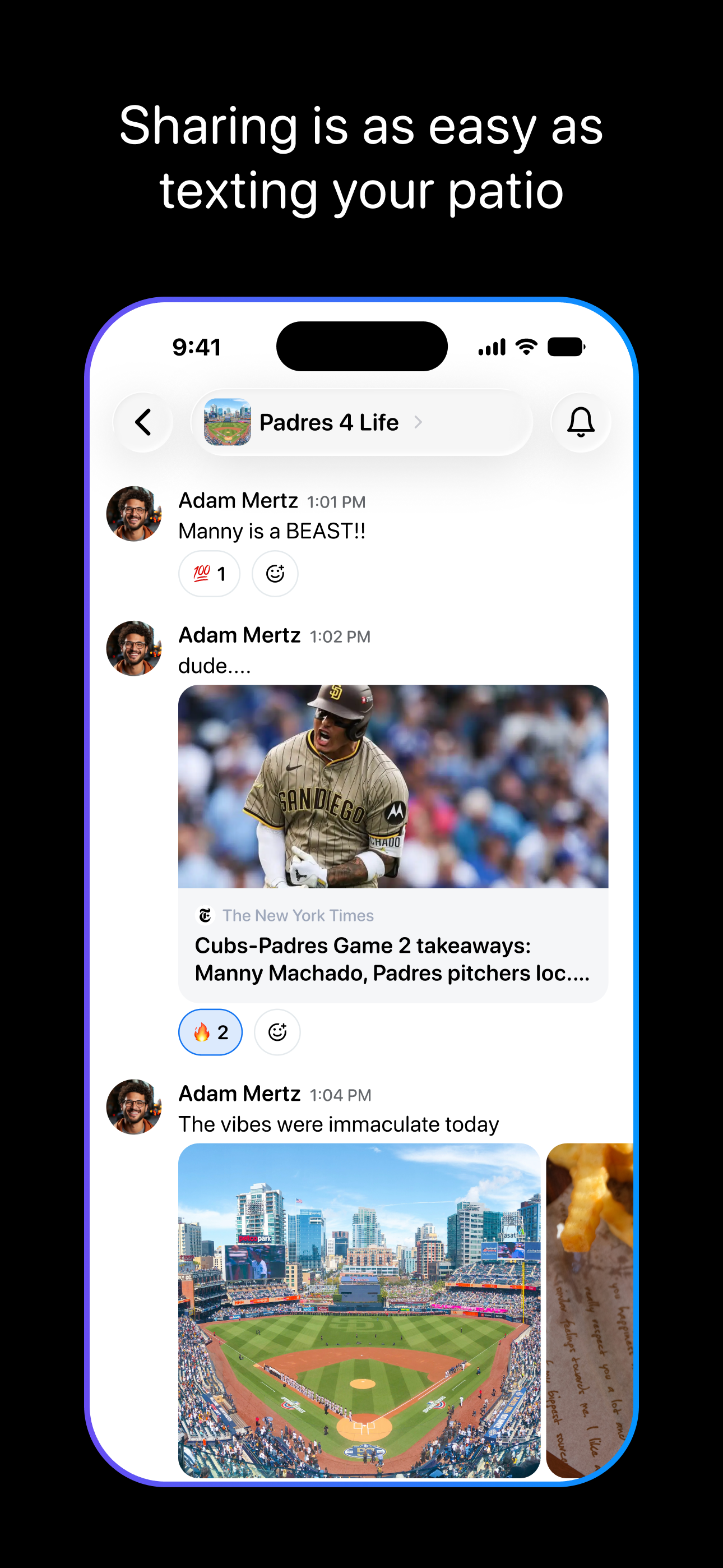 Patio - Chats for Sharing screenshot 5